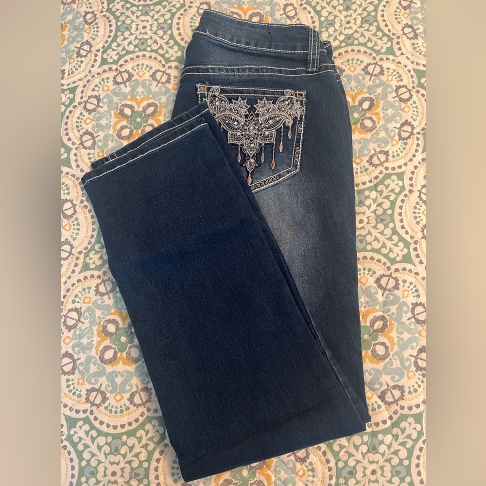 ND New Directions Weekend Denim Jeans Straight Womens SIZE 12 EUC